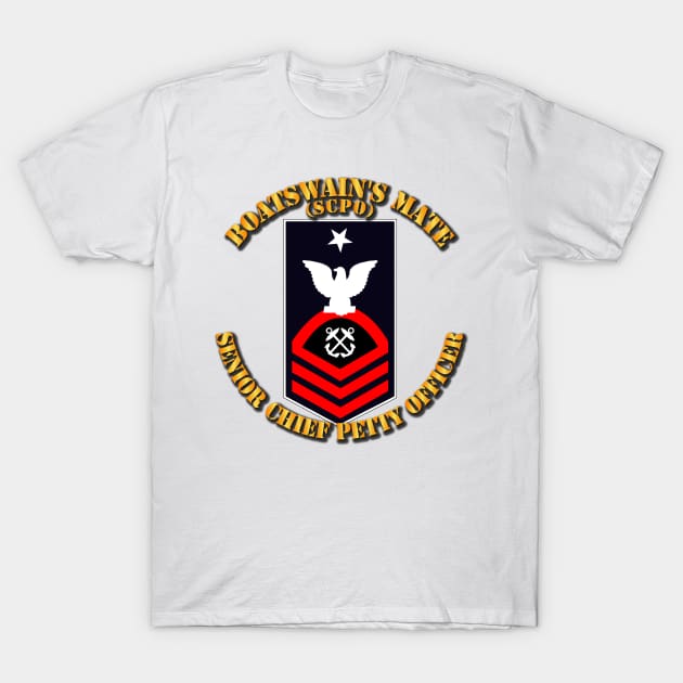 Navy - SCPO - Blue - Red with Txt T-Shirt by twix123844